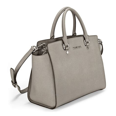 michael kors satchel pearl grey selma|selma leather satchel.